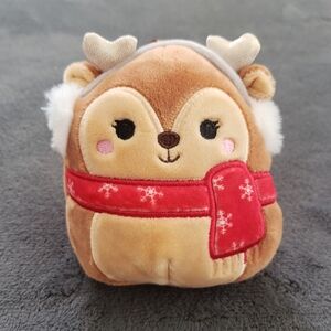 Squishmallows Darla the Reindeer Ornament 4" Holiday Winter Collection 2022